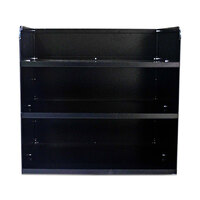Aluminium 3 Tier Shelf Unit Black OZY-SBUNIT