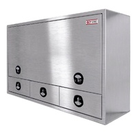Aluminium Truck Box - Half Lid with 3 External Drawers