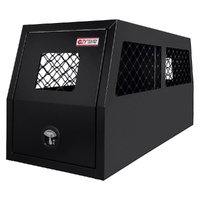 Aluminium Dog Cage - Black