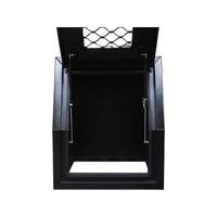 Dog Cage And Toolbox 1780mm x 800mm x 850mm Black OZY-HDBB800 