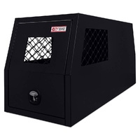 Dog Cage And Toolbox 1780mm x 700mm x 850mm Black OZY-HDBLK 