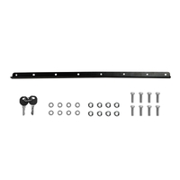 Lockable Rear Toolbox Gate 3.0 flat plate Black 570W x 800H mm OZY-LRMG-B