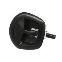 12V Electric Central Locking Whale Tail Pad Lockable Compression Lock STUD Mount Black - OZY-WTLOCKALLB