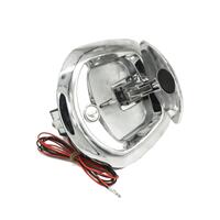 12V Electric Central Locking Whale Tail Pad Lockable Compression Lock STUD Mount CHROME - OZY-WTLOCKCHROME