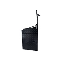 Aluminium Trailer Caravan Toolbox With Generator, Webber BBQ Slide OTC-1457B-Q Black - QLD Warehouse