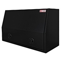 Full Side Opening UTE Toolbox with 2 Built-in Drawers - Black