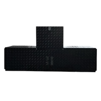 Aluminium Caravan Box with Generator and BBQ Slide - Black