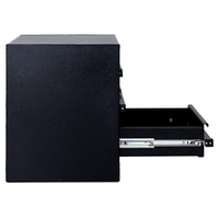 Aluminium 3 Drawer Unit - Black