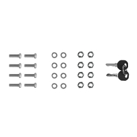 Lockable Rear Toolbox Gate 3.0 flat plate WHITE 570W x 800H mm OZY-LRMG-W