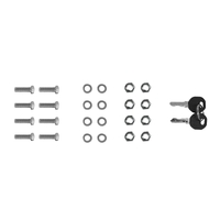Lockable Rear Toolbox Gate 3.0 flat plate RAW 570W x 800H mm OZY-LRMG