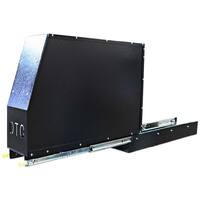 Aluminium Canopy Pantry Slide 803mm x 194mm x 663mm OZY-SSB Black
