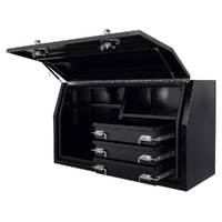 Built-in Drawers 1400mm x 600mm x 820mm Black OZY-1468FD-3B