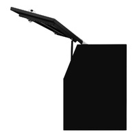 Full Lid 1700mm x 600mm x 820mm OZY-1768FDB-Q Black - Perth Warehouse