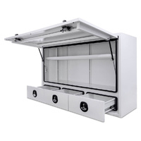 Truck Box 1900mm x 600mm x 1200m Pro-Series OZY-1961FP-3D-W White