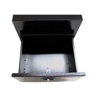 Undertray 600mm x 500mm x 500mm With Drawer Black OZY-655UFP-DB 