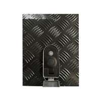 Aluminium Caravan Box with Generator and BBQ Slide - Black
