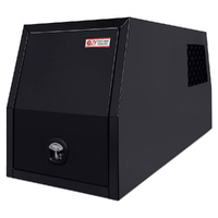 Dog Cage And Toolbox 1780mm x 700mm x 850mm Black OZY-HDBLK 