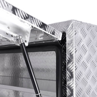 Truck Box Half Lid 2 External Drawers 1400mm x 600mm x 1200mm OTC-1461CPA Checker Plate