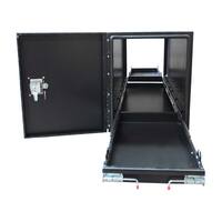 Aluminium Trailer Caravan Toolbox With Generator,  BBQ Slide Black OTC-1756B 
