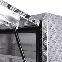 Truck Box Half Lid 3 External Drawers 1900 x 600 x 1200 Checker Plate OTC-1961CPA