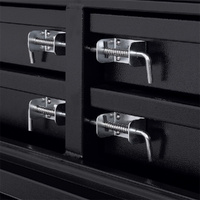 Built-in Drawers 1700mm x 600mm x 820mm Black OZY-1768FD-4B 
