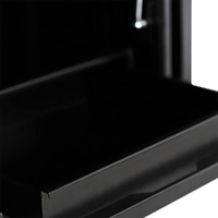 Full Side Opening UTE Toolbox with 2 Built-in Drawers - Black