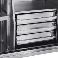 Full Side Opening UTE Toolbox with 3 Built-in Drawers - Flat Plate