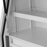 Full Side Opening UTE Toolbox with 4 Built-in Drawers - White