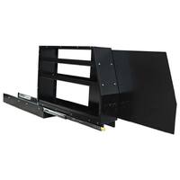 Aluminium Canopy Pantry Slide 803mm x 194mm x 663mm OZY-SSB Black