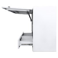 Truck Box Half Lid 2 External Drawers 1400mm x 600mm x 1200mm Pro-Series OZY-1461FP-2D-W White