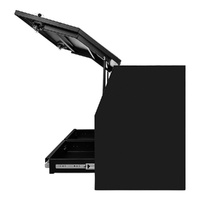 Built-in Drawers 1700mm x 600mm x 820mm Black OZY-1768FD-2B 