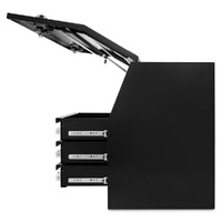 Built-in Drawers 1700mm x 600mm x 820mm Black OZY-1768FD-3B