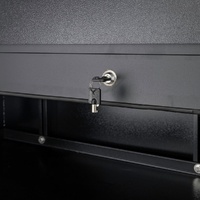 Truck Box 1900mm x 600mm x 1200mm Roller Shutter Black OZY-1961RS-B