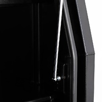 Full Side Opening UTE Toolbox with 2 Built-in Drawers - Black