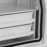 Full Side Opening UTE Toolbox with 4 Built-in Drawers - White