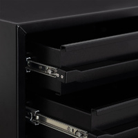 Aluminium 3 Drawer Unit - Black