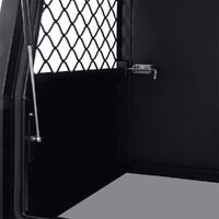 Aluminium Dog Cage - Black