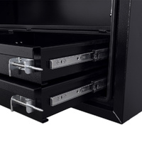 Built-in Drawers 1400mm x 600mm x 820mm Black OZY-1468FD-4B 