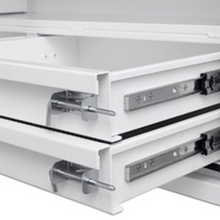 Built-in Drawers 1400mm x 600mm x 820mm White OZY-1468FD-4W-Q QLD Warehouse
