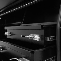 Built-in Drawers 1700mm x 600mm x 820mm Black OZY-1768FD-3B