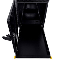 Aluminium Trailer Caravan Toolbox With Generator, Webber BBQ Slide OTC-1457B Black