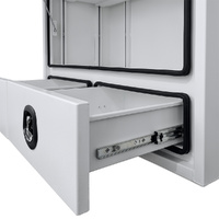 Truck Box Half Lid 2 External Drawers 1400mm x 600mm x 1200mm Pro-Series OZY-1461FP-2D-W White