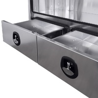 Half Lid Truck Toolbox with 2 External Drawers