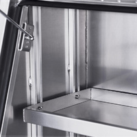 Full Side Opening UTE Toolbox with 3 Built-in Drawers - Flat Plate