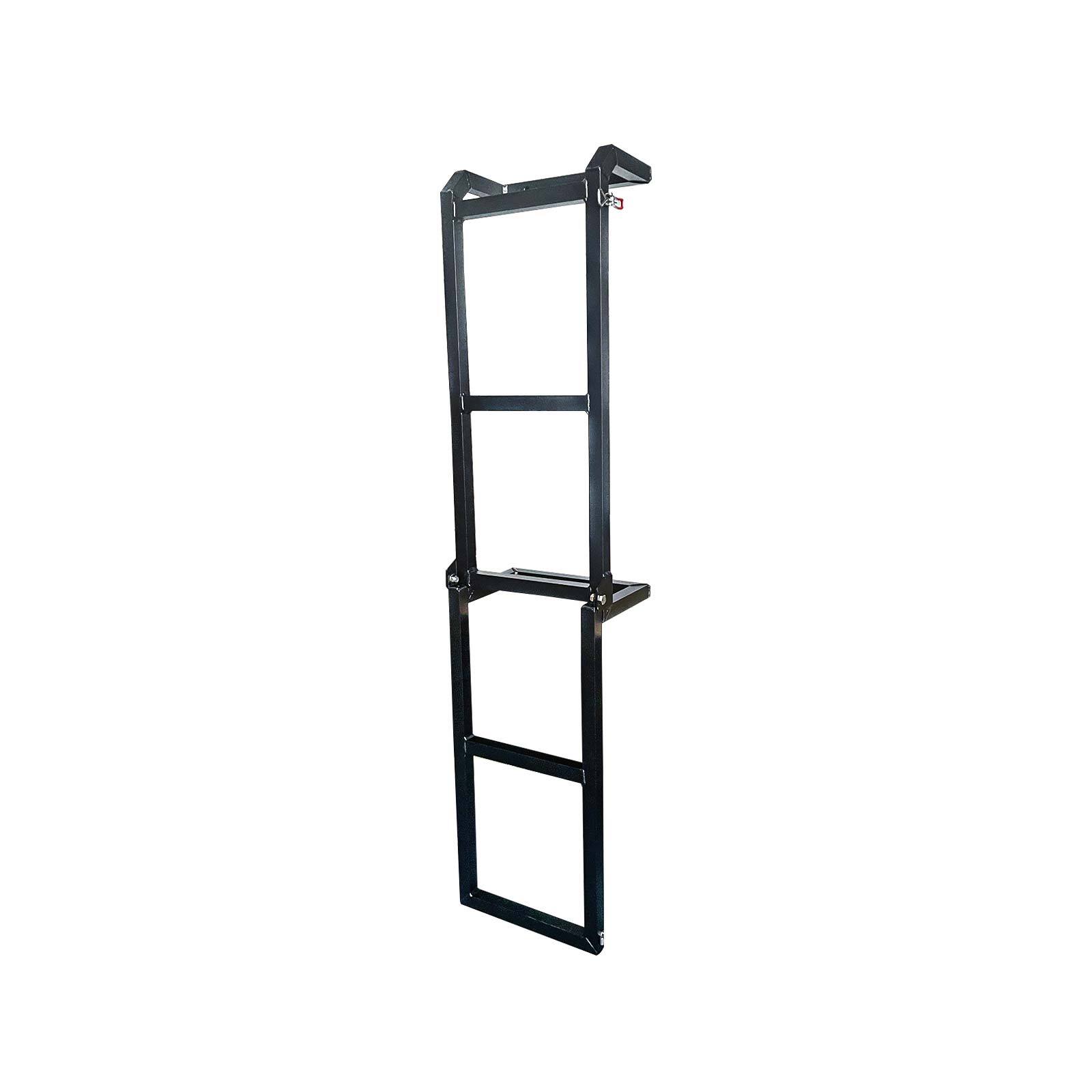 Aluminium Ute Canopy Ladder Black OZY-LADDER-B