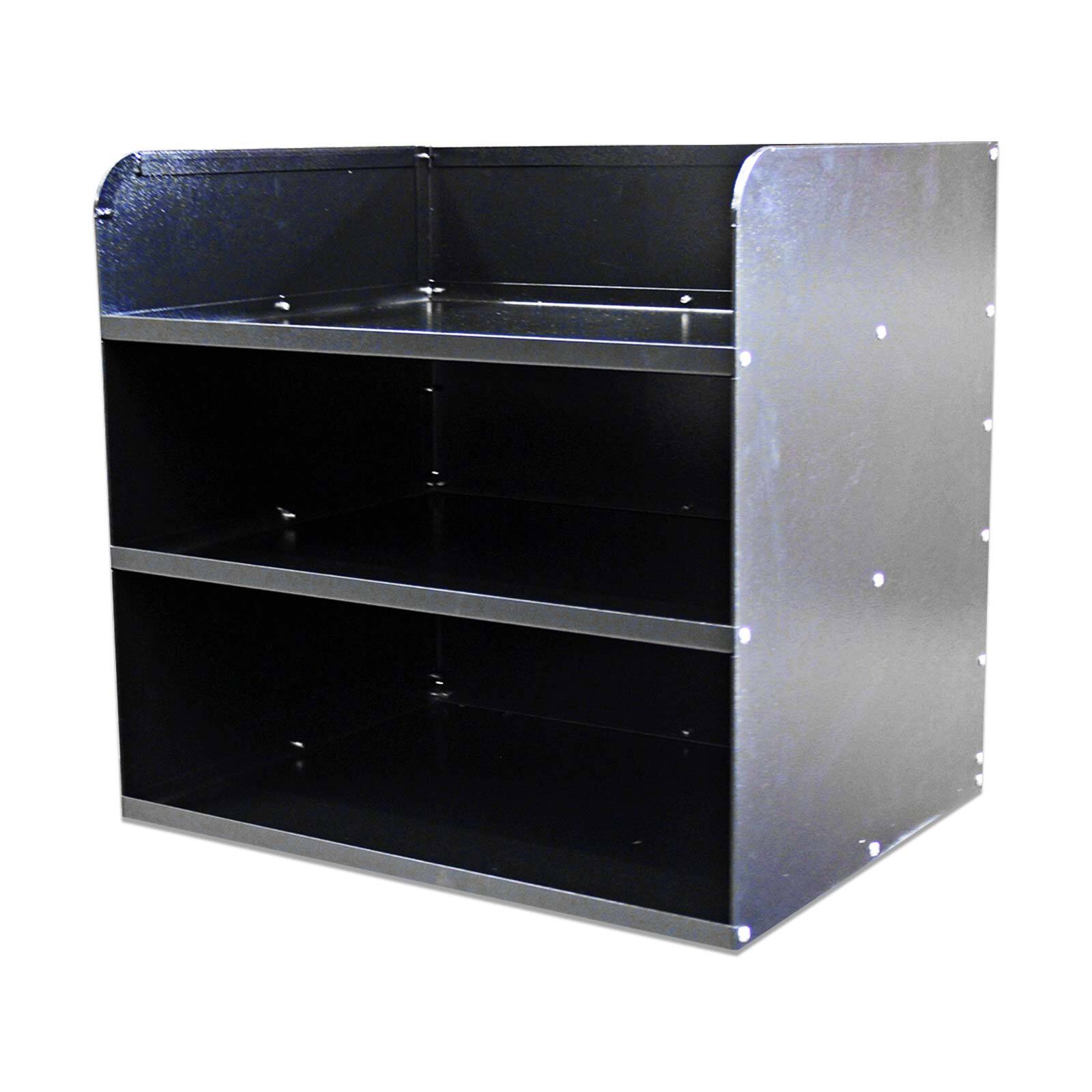 Aluminium 3 Tier Shelf Unit Black