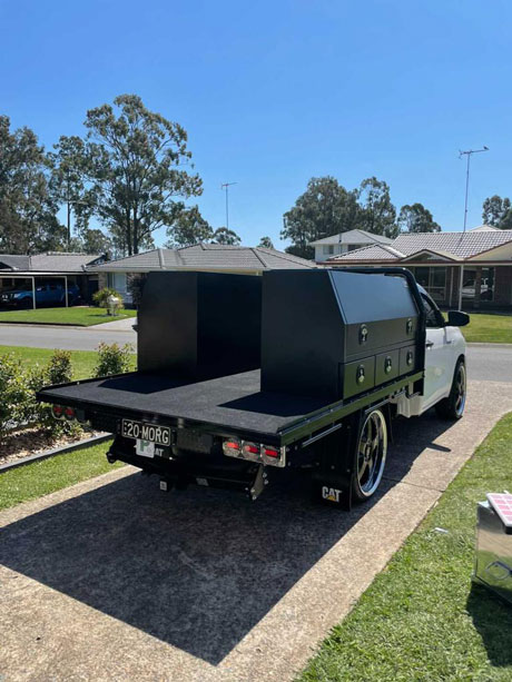 OZY Toolbox - Double Black with drawers