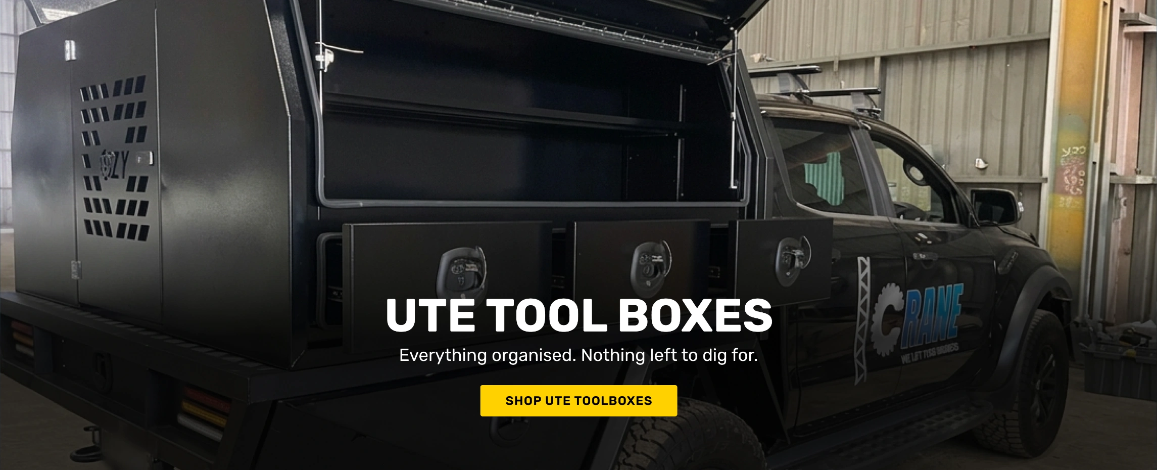 UTE Toolboxes Banner