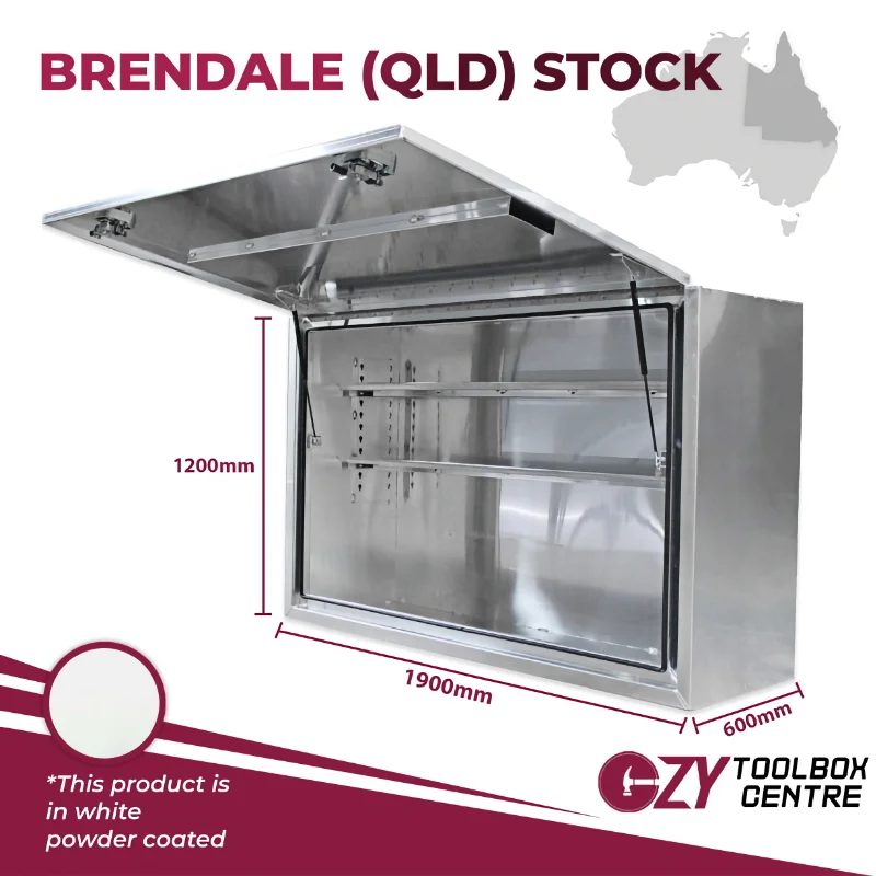 Truck Box 1900mm x 600mm x 1200m OTC-1961FP-W-Q White - QLD Warehouse