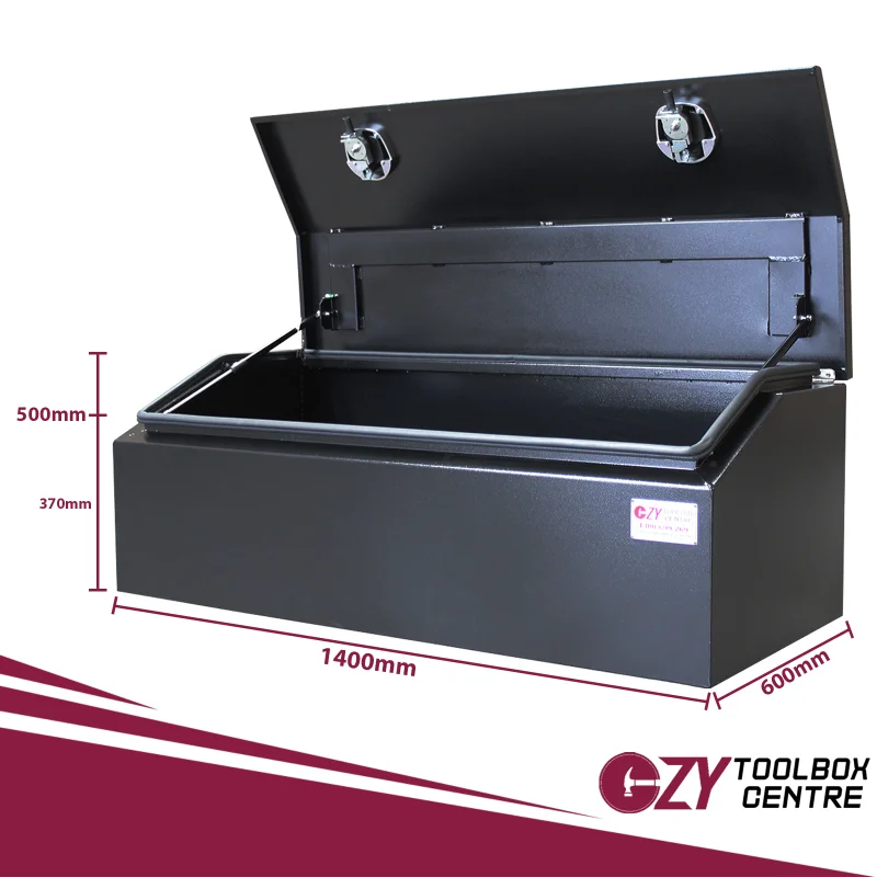 Chest Top Lid 1400mm x 600mm x 500mm Black OZY-1465FPB